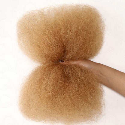 Wholesale|Buy 15 Packs Mix Brown #4/30 Afro kinky Bulk Human Hair Send 10 Free Packs