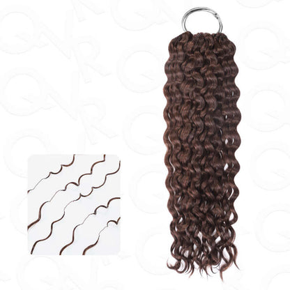 natural look human hair crochet hair in color #4