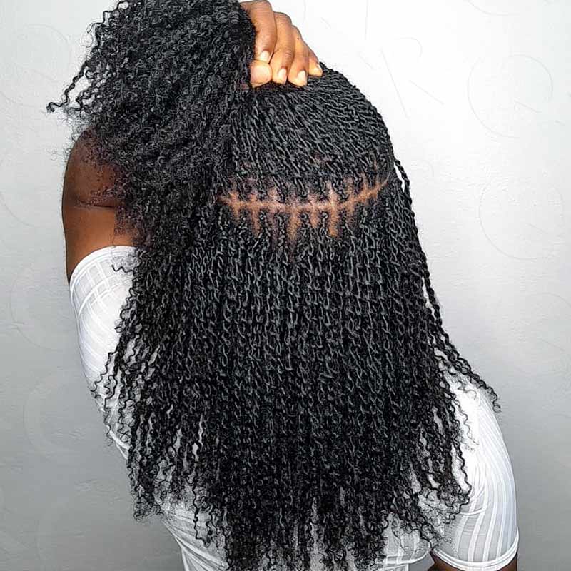 10 to 20 inch afro kinky bulk human hair